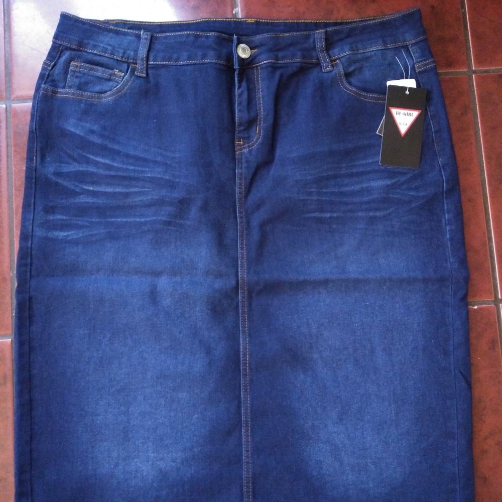Be Girl knee length denim skirt